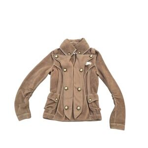 Buffalo David Bitton women's Size Small Double Breasted Fleece Napoleon Jacket